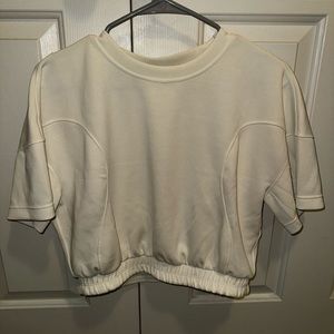 Lululemon white crop top